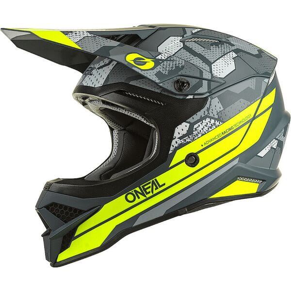 O'Neal 2024 Motocross Helmet 3SRS Camo Grey